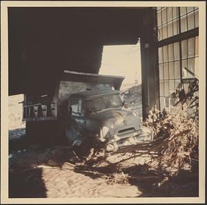 Interior flood damage at Clark-Aiken