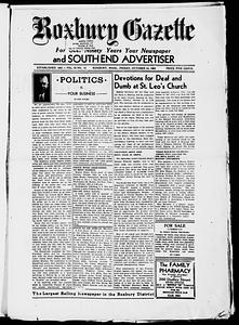 Roxbury Gazette and South End Advertiser, October 10, 1952
