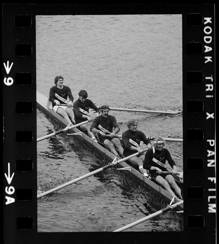 College crews on Charles River, Boston