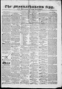 The Massachusetts Spy, and Worcester County Advertiser