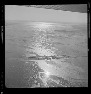 PI bridge, high and low tide, Hampton Coast Guard station, Boar’s Head Hampton