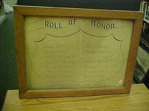 Honor Roll, Westminster Grange, No. 203