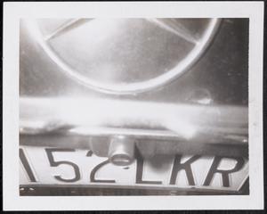 License plate on Mercedes Benz