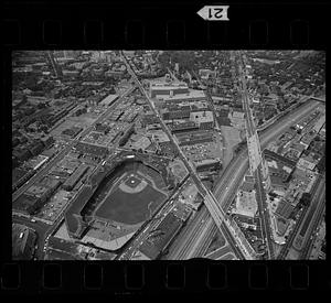 Fenway Park, Beacon St. & Commonwealth Ave. by Kenmore Square, Boston
