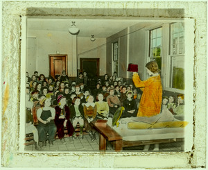 Children at lecture