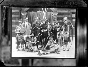 Children dressed in Native American clothing