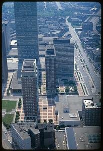 View of the Fairfield apartments the Boylston apartments & offices, and the Gloucester apartments on Boylston St.