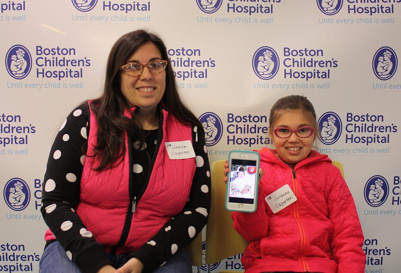Jessica W. Caperton and Julianne Caperton at the Boston Children's Hospital Photo Sharing Event