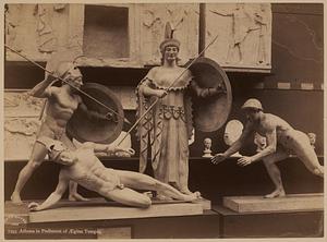 Athena in pediment of Aegina Temple