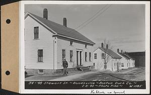 34-48 Stewart Street, tenements, Boston Duck Co., Bondsville, Palmer, Mass., Feb. 8, 1940