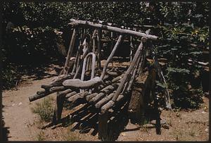 Antique wooden cart, Santa Fe, New Mexico