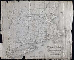 Sketch of the states of Massachusetts, Connecticut, and Rhode Island, New Hampshire and New York exhibiting the railroad routes