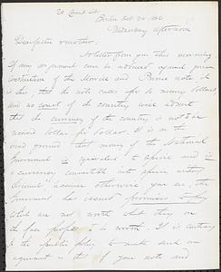 Letter from John D. Long to Zadoc Long and Julia D. Long, October 24, 1866