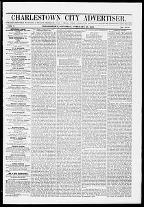 Charlestown City Advertiser, February 28, 1852