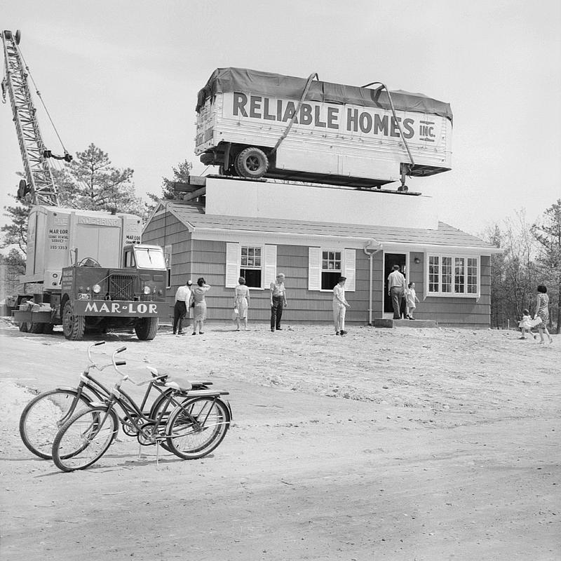Reliable Homes model house, Pine Hill Acres, New Bedford Digital