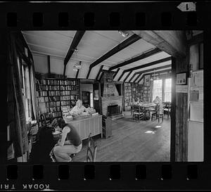 One-room island library, Monhegan Island, Maine