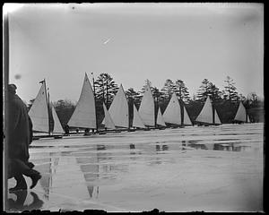 Iceboats on ice