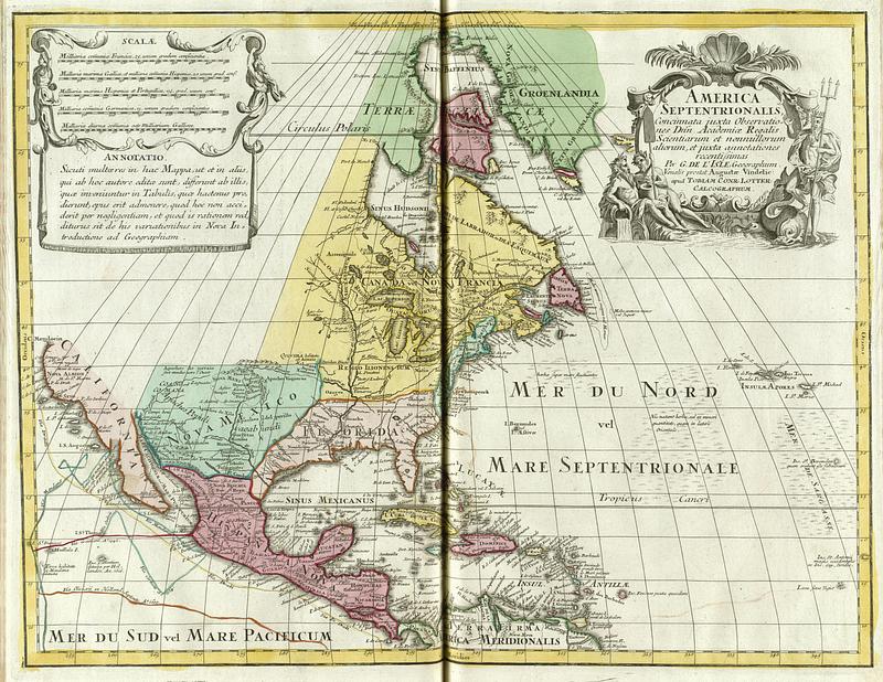 America Septentrionalis, Concinnata juxta Observatio= nes Dnn. Academiæ Regalis Scientiarum et nonnullorum aliorum, et juxta annotationes recentissimas