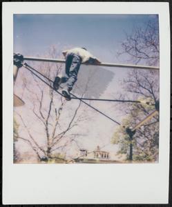 Ayman climbing