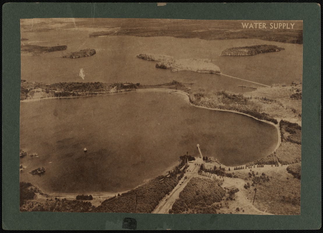 Aerial view of New Bedford's water supply Digital Commonwealth