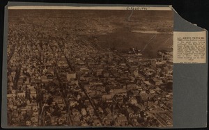 Aerial view of downtown section of New Bedford, MA