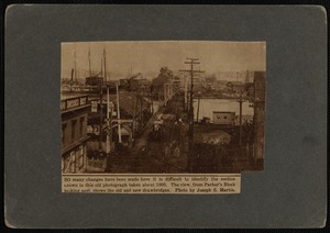 Aerial view looking east from Parker's Block, New Bedford, MA