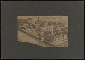 Aerial view of Ellis Island, New York