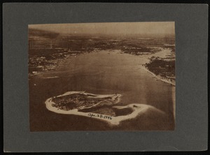 Aerial view of Ram Island in Marion Harbor (MA)