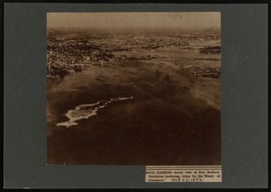 Snug Harbor: aerial view showing New Bedford-Fairhaven anchorage