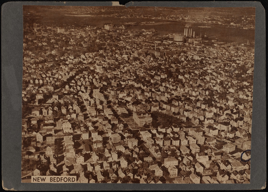 Aerial View Of South End Of New Bedford MA Digital Commonwealth   Image Access 800 