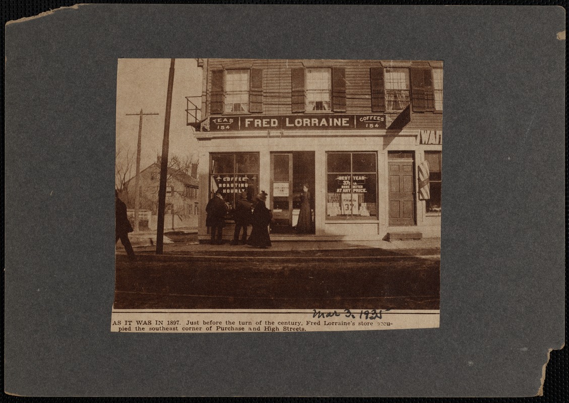 Fred Lorraine Tea and Coffee Store Digital Commonwealth