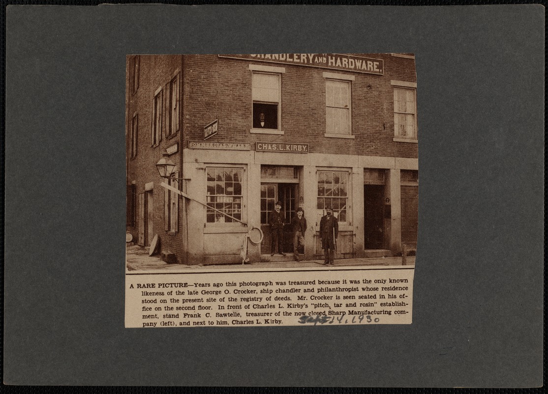 A rare picture. Brick building with pane glass window front