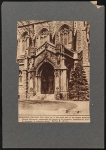 South door of Unitarian Memorial Church (Rogers Memorial Church), Fairhaven, MA