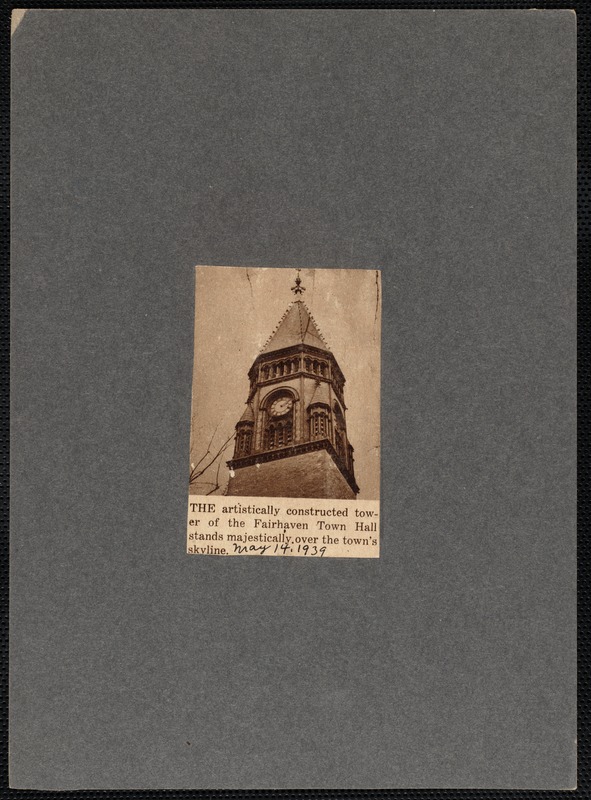 Tower of Fairhaven Town Hall, Fairhaven, MA