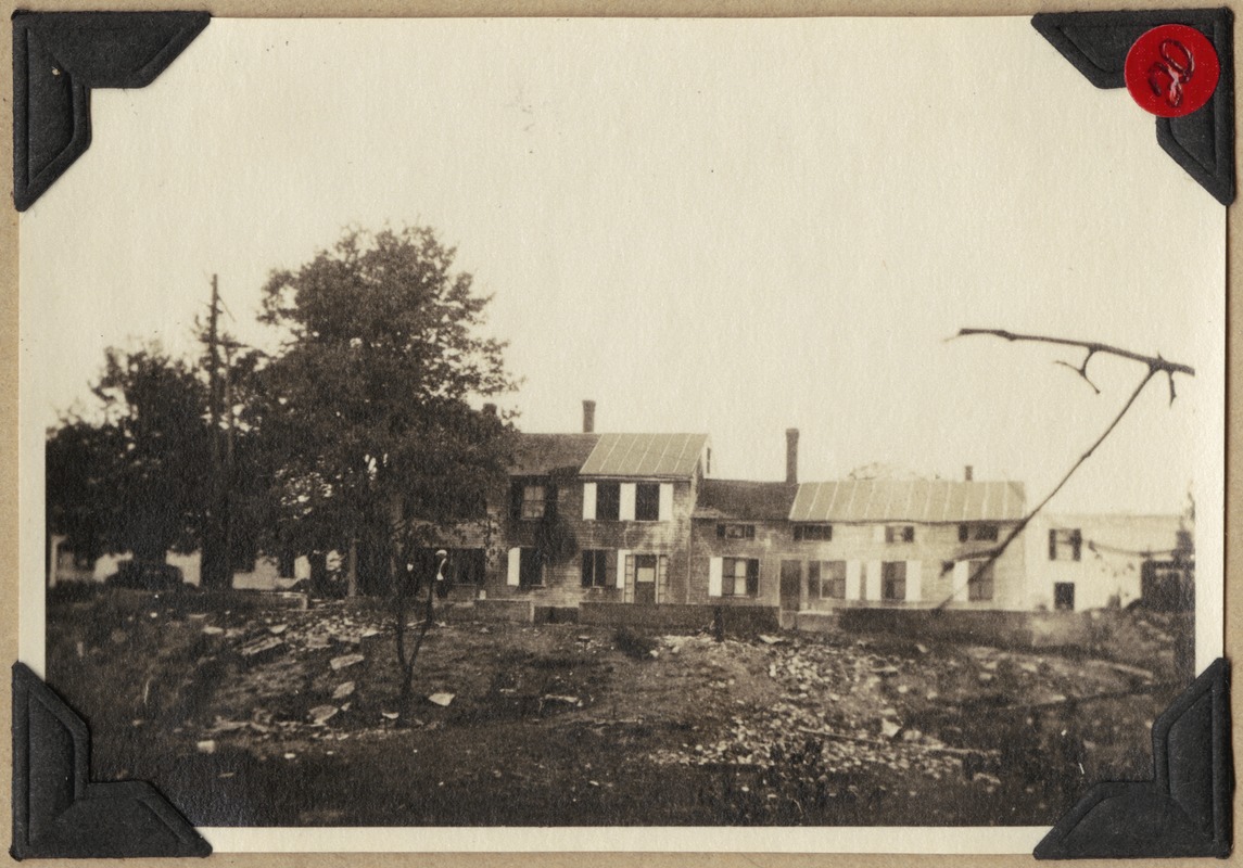 D.L. Chamberlin house after the fire- 1925