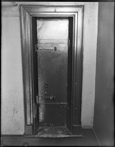 Door between two horse walls at Timothy Dodd House, 190 Salem Street, North End, Boston, Mass.