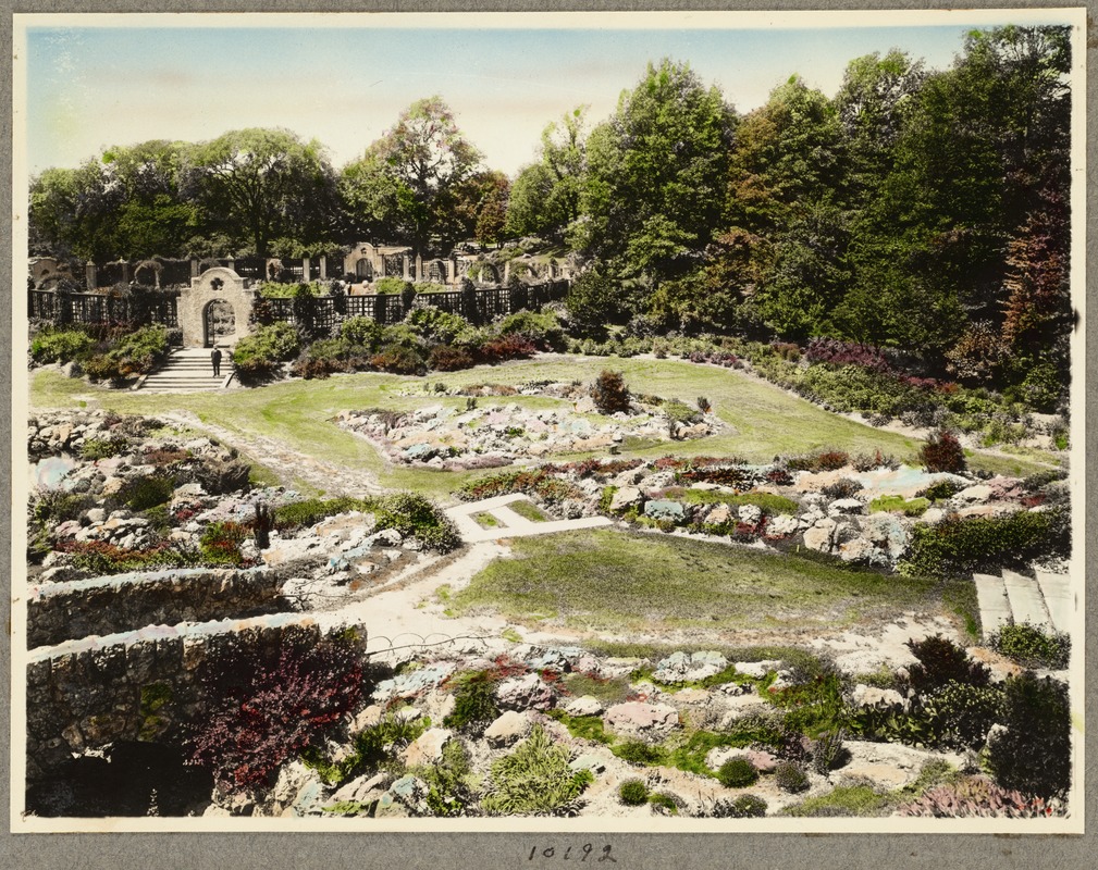 Rock garden, Franklin Park, taken from tower