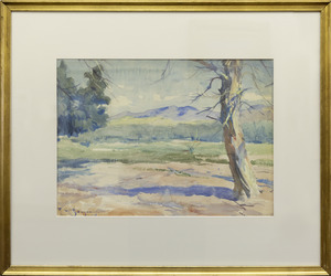Watercolor of a landscape