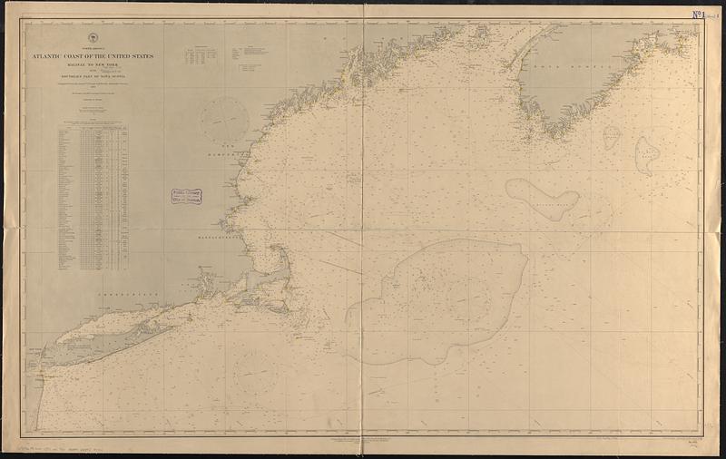 North America, Atlantic coast of the United States, Halifax to New York with southern part of Nova Scotia