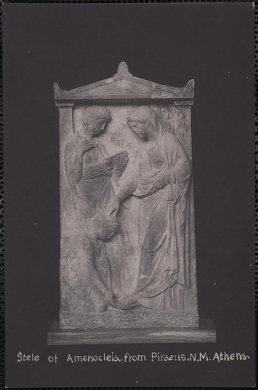 Stele from Amenocleia from Piraeus. N.M. Athens