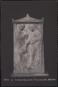 Stele from Amenocleia from Piraeus. N.M. Athens