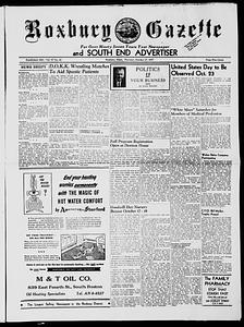 Roxbury Gazette and South End Advertiser, October 17, 1957