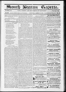 South Boston Gazette, March 17, 1849