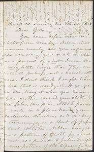 Letter from Zadoc Long to John D. Long, February 25, 1868