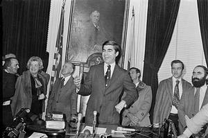 Governor Dukakis last day in office