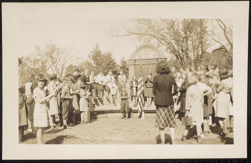 Tree dedication ceremony