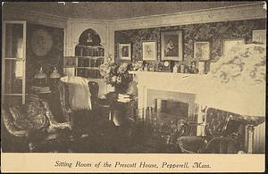 Sitting room (library) of the Prescott House