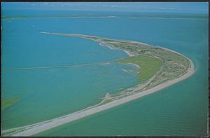 Aerial view of the tip of Cape Cod, Mass.