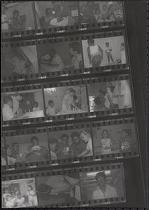 Contact sheet featuring Damien, Leah, Liz