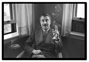 Pops Arthur Fiedler at home